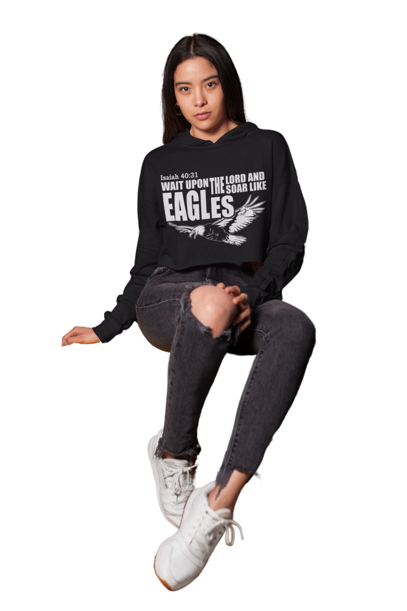 Tops, Cropped Eagles Hoodie