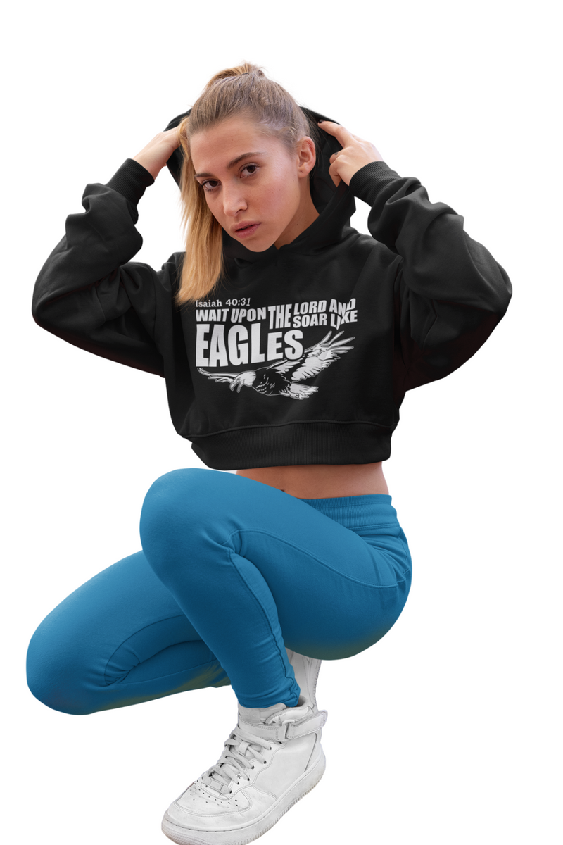 EAGLES CROP HOODIES.